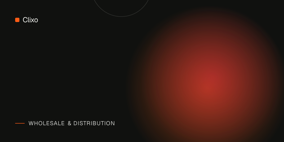 A wholesale platform a distributor runs every day — Clixo case study