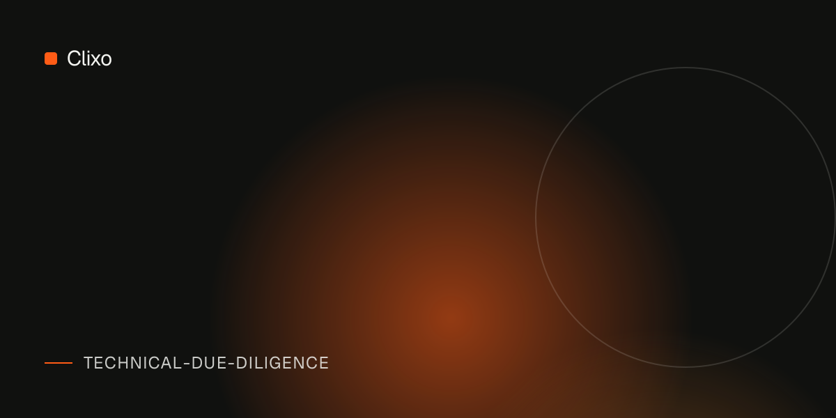 Technical Due Diligence Checklist for Fractional CTOs and Founders — Clixo